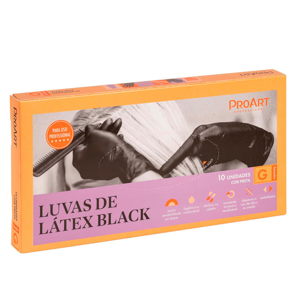 Encontraproduto.com.br - Luva de Látex Grande com 10 unidades - ProArt