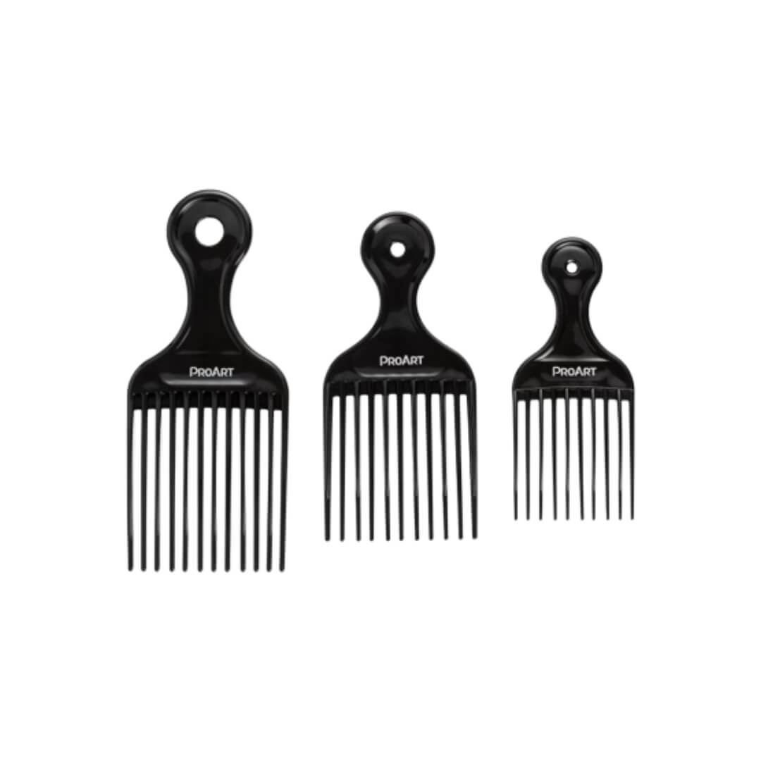 Encontraproduto.com.br - Pente ProArt Wonder Curly Garfo de Metal 3 Unidades