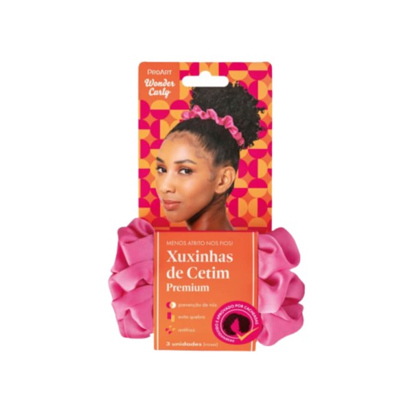 Encontraproduto.com.br - Xuxinha de Cetim Premium ProArt Wonder Curly