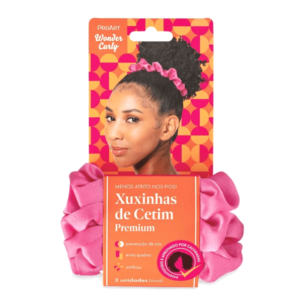 Encontraproduto.com.br - Xuxinha de Cetim Premium ProArt Wonder Curly