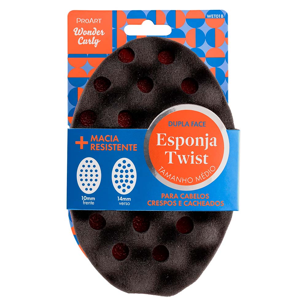 Encontraproduto.com.br - ESPONJA TWIST PROART MARROM WONDER CUR 1UN