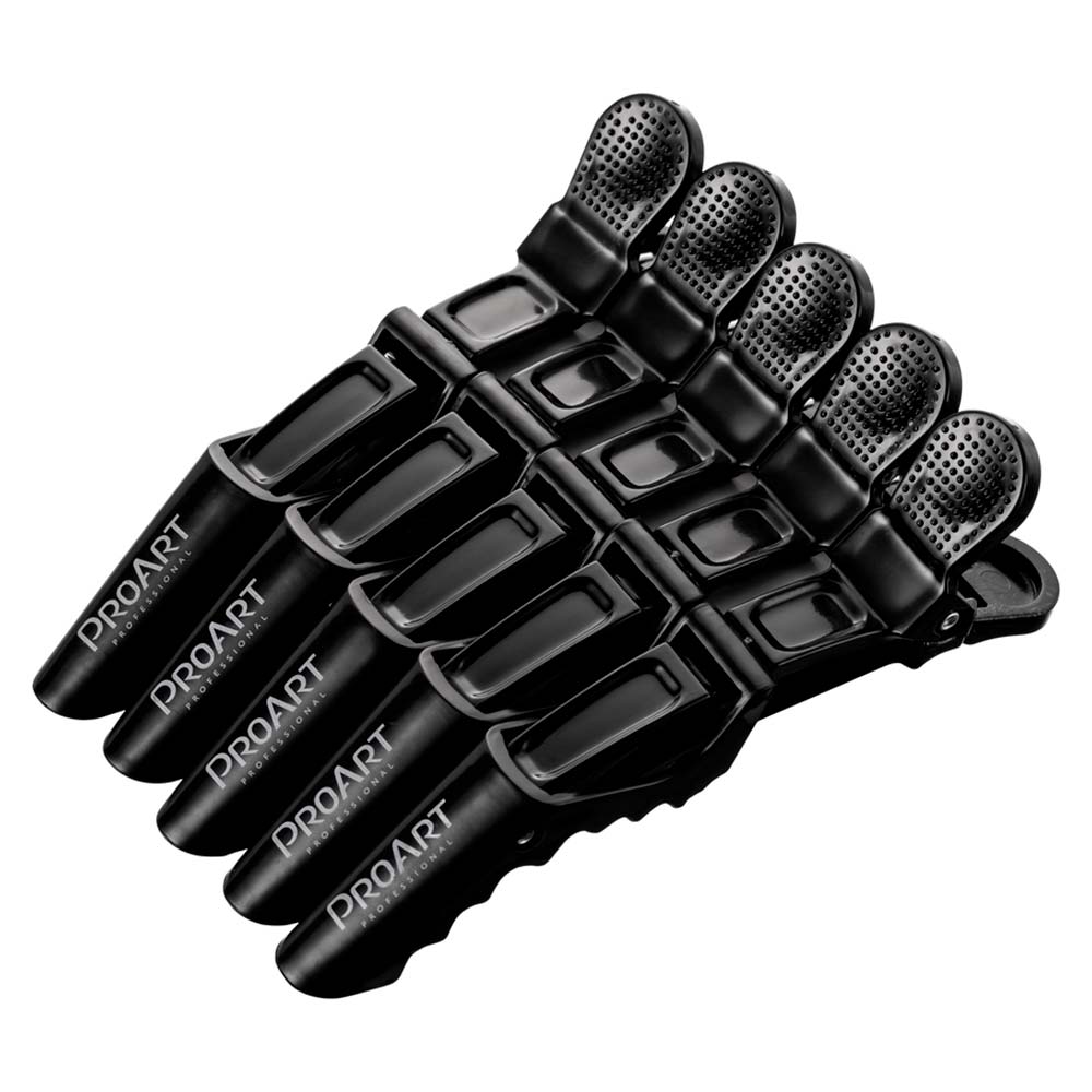 Encontraproduto.com.br - Clips ProArt Crocodilo Profissional Preto (5 Unidades)