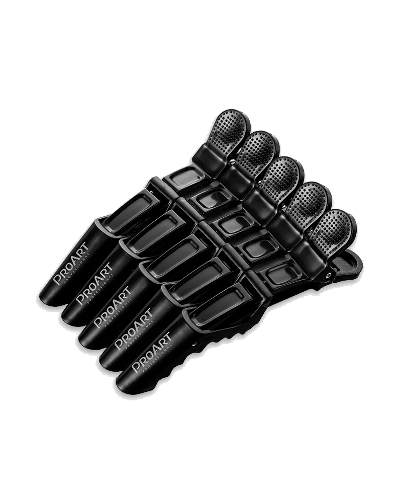 Encontraproduto.com.br - Clips ProArt Crocodilo Profissional Preto (5 Unidades)