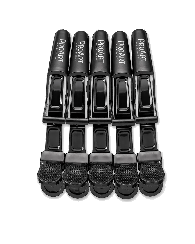 Encontraproduto.com.br - Clips ProArt Crocodilo Profissional Preto (5 Unidades)