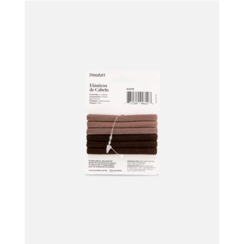 Encontraproduto.com.br - Elásticos Pequeno de Cabelo 6 unidades - ProArt