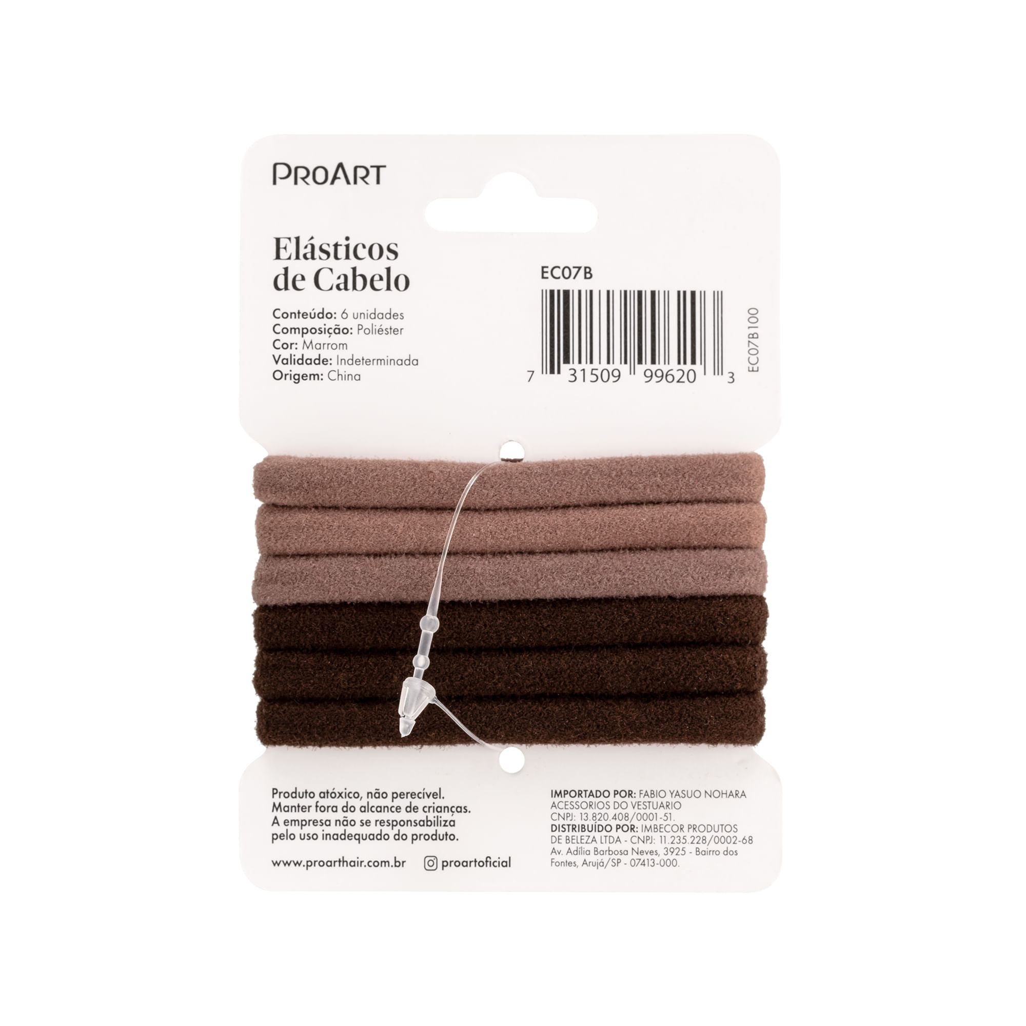 Encontraproduto.com.br - Elásticos Pequeno de Cabelo 6 unidades - ProArt
