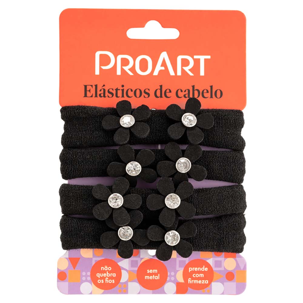 Encontraproduto.com.br - Elásticos de Cabelo Proart Flor
