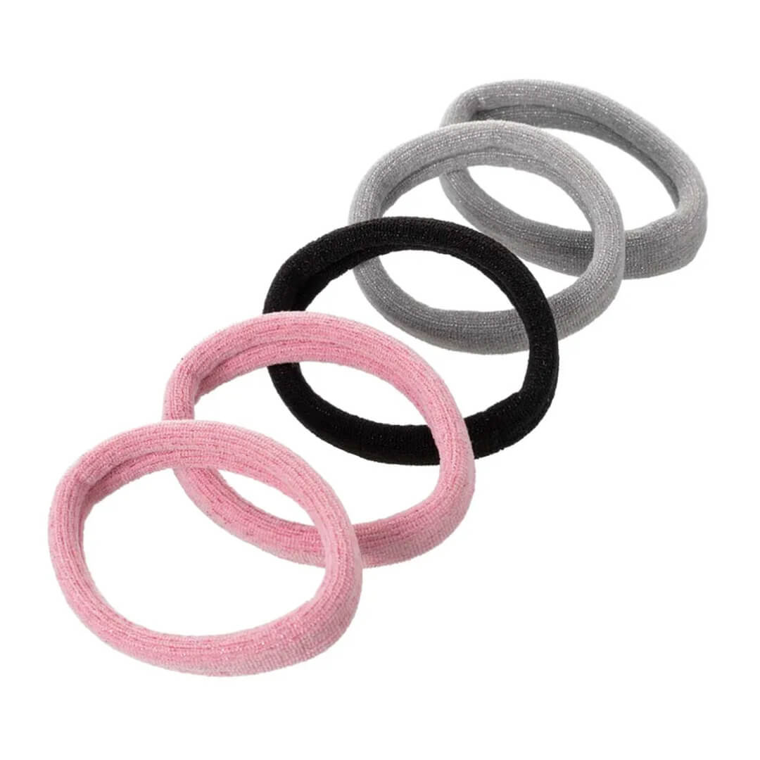 Encontraproduto.com.br - ELASTICO P/CABELO PROART CLASSICO rosa c/5un