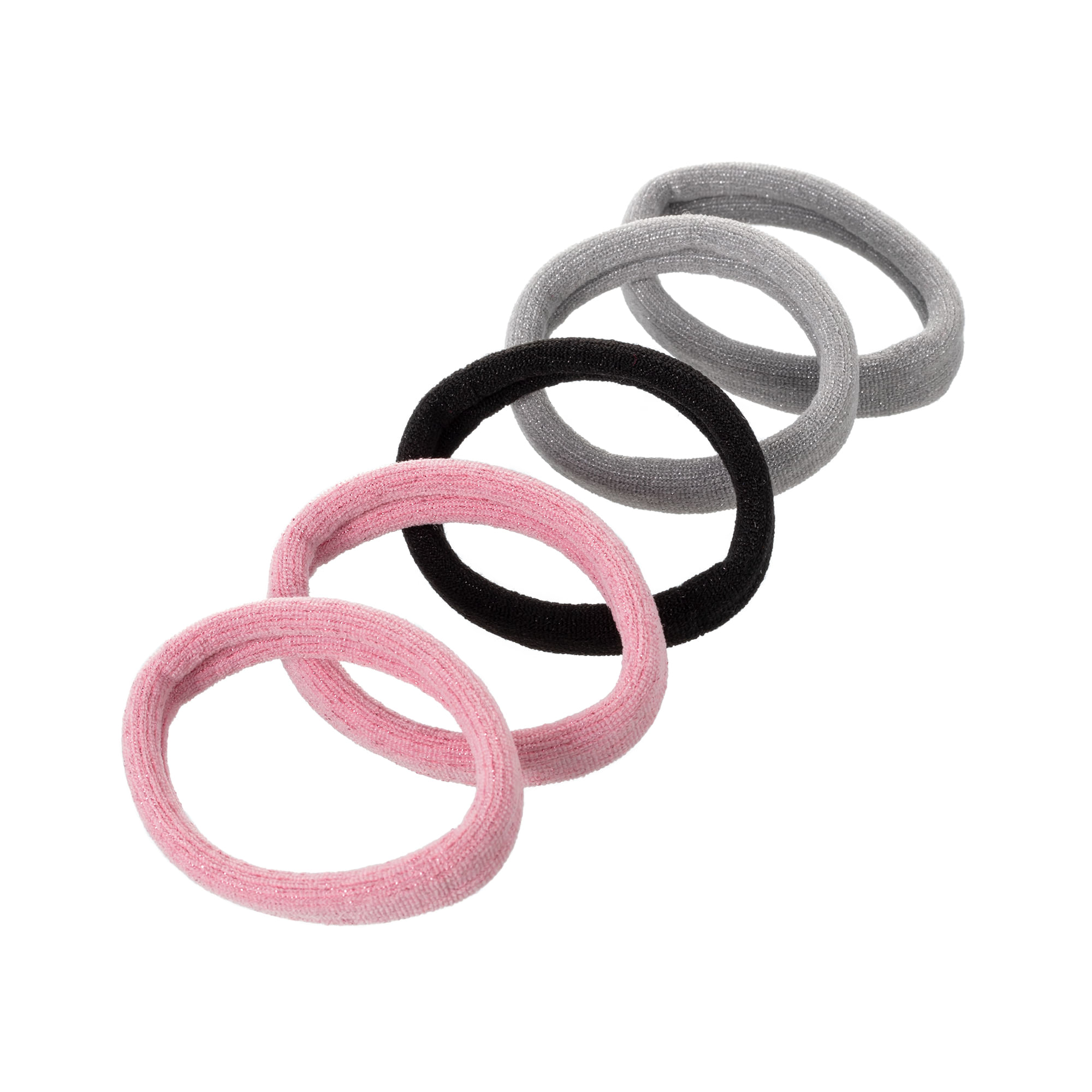 Encontraproduto.com.br - ELASTICO P/CABELO PROART CLASSICO rosa c/5un