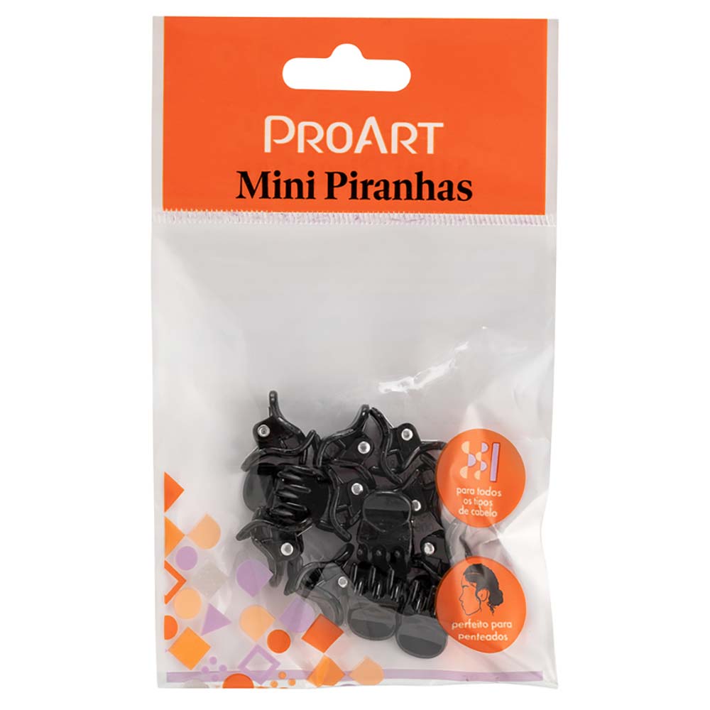 Encontraproduto.com.br - KIT PIRANHA DE CABELO PROART MEDIO SORTIDO C/12un