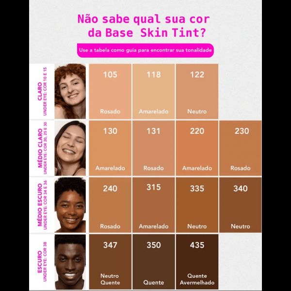 Encontraproduto.com.br - Base Ruby Kisses Fluida Skin Tint Efeito Natural 435 30ml
