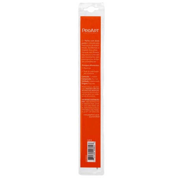 Encontraproduto.com.br - Palito de Unhas Proart Com Duas Pontas