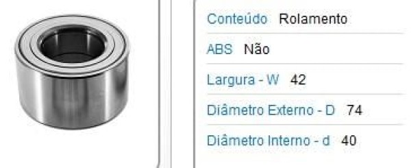 Rolamento Roda Dianteira - Skf - VKBA6831