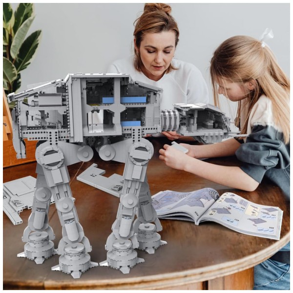 Encontraproduto.com.br - Kit de Construção Star Plan Toy MOC Movie Game com 6919 Peças para Crianças e Adultos, Mould King, Cinza