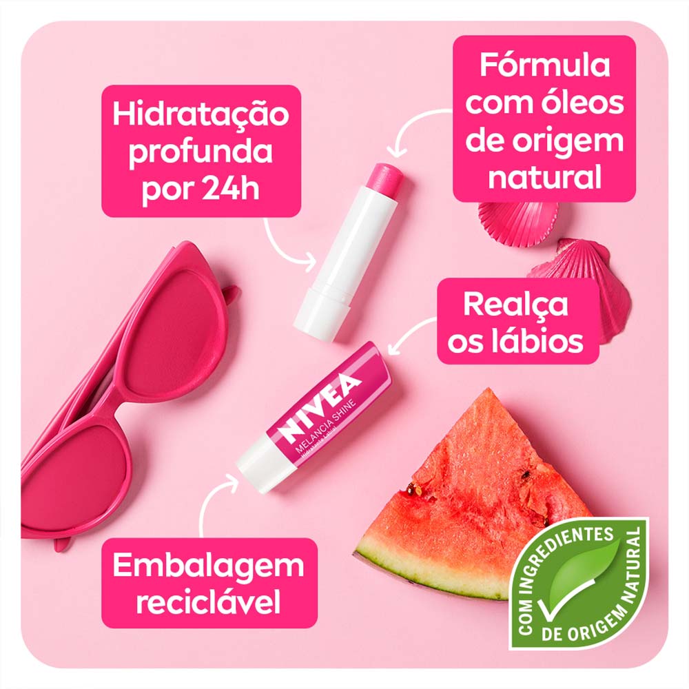 Encontraproduto.com.br - Hidratante Labial NIVEA Shine - 4,8g