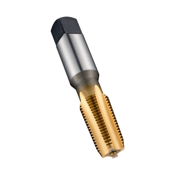 Encontraproduto.com.br - Machos Manuais, Canal Reto, Revestimento Tin, Rosca Npt - Med. 1-2 - Ansi B94.9 - E721