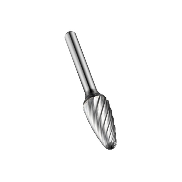 Encontraproduto.com.br - Lima Rotativa Metal Duro tipo árvore arredondada formato F 13,0mm p/ corte de áreas c/ difícil acesso em aço inoxidável Dormer P6113.0X3.0
