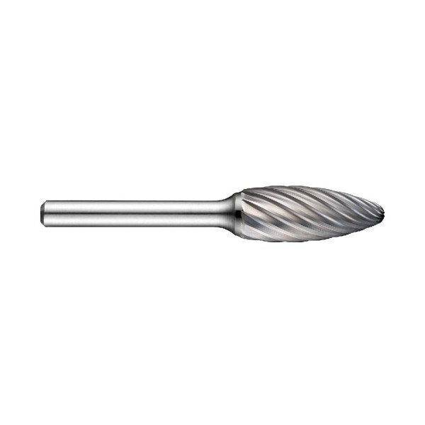 Encontraproduto.com.br - Lima Rotativa Metal Duro Labareda (formato H) Diâmetro 9,6 mm para cantos arredondados e preparação de solda em aço inoxidável Dormer P6159.6X6.0