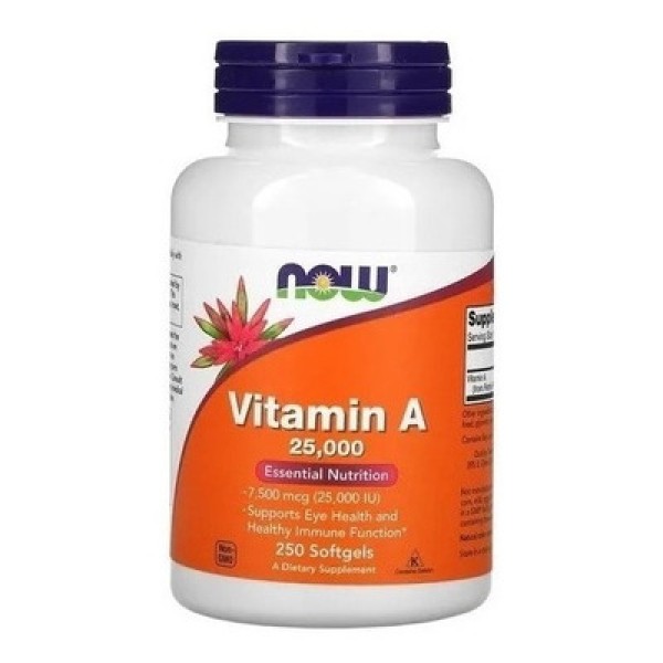 Encontraproduto.com.br - Now Foods Vitamina A 25.000 Ui 250cáps Softgel Importada