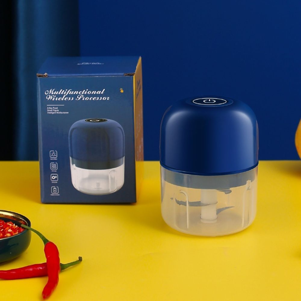 Encontraproduto.com.br - Mini Processador De Alimentos Sem Fio Elétrico 100ml Prático E Eficiente