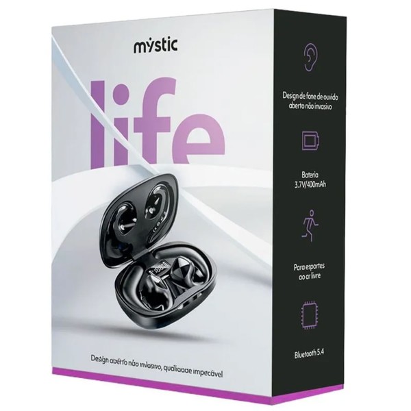 Encontraproduto.com.br - Fone de Ouvido Bluetooth Mystic Life MY-EB67 Preto