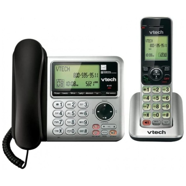 Encontraproduto.com.br - Telefone sem Fio, 2 Aparelhos, VTECH CS6649, Preto