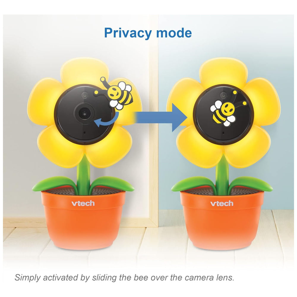 Encontraproduto.com.br - Câmera Wi Fi para Bebês Monitoramento Inteligente com iOS e Android, FullHD 1080p e Capa de Privacidade, e Mais, VTech RM9751