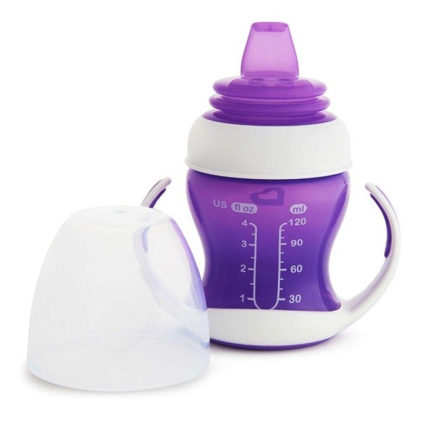Encontraproduto.com.br - Copo de Transição Roxo 120ml Munchkin
