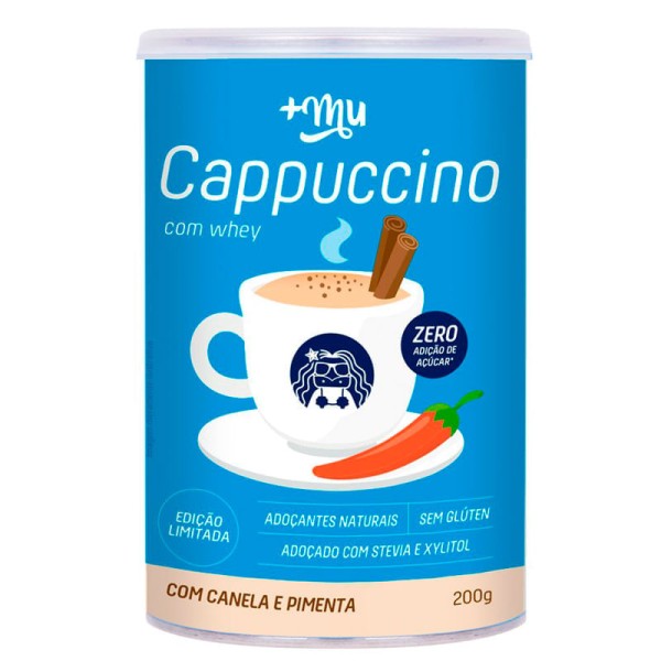 Encontraproduto.com.br - Cappuccino Proteico Tradicional com Canela e Pimenta 200g +Mu