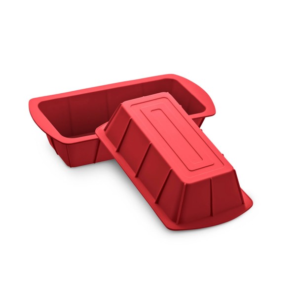 Encontraproduto.com.br - Forma de Silicone Para Pão 20cm Vermelha Up Home - UD155X [Reembalado]