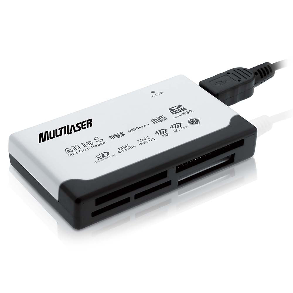Encontraproduto.com.br - Leitor De Cartão Universal Externo Multilaser - AC076OUT [Reembalado]