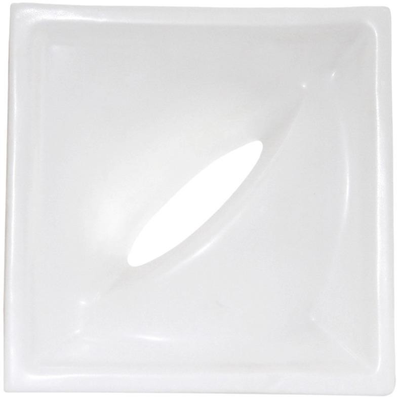 Elemento Vazado Cobogó 19x19x8cm Essenza Pét Branco Acetinado Classe A