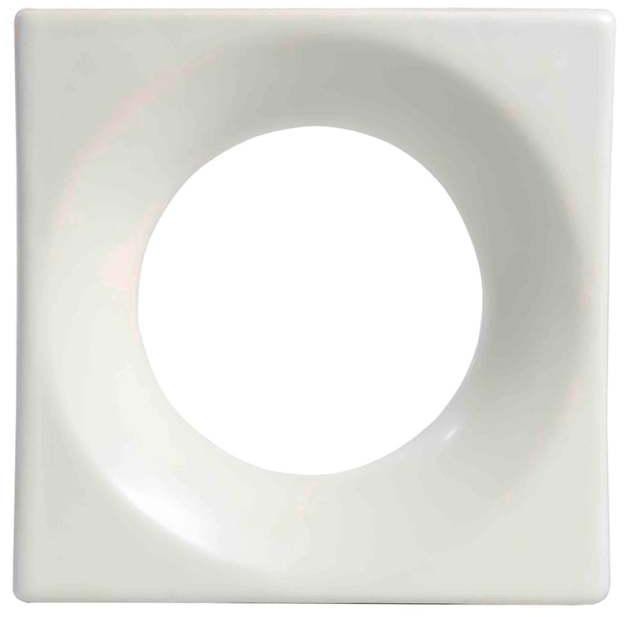 Elemento Vazado Cobogó 19x19x8cm Essenza Solar Branco Acetinado