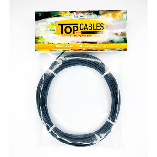 Encontraproduto.com.br - Cabo Elétrico Top Cables 1,5mm Preto Peça Com 10 Metros (MP)