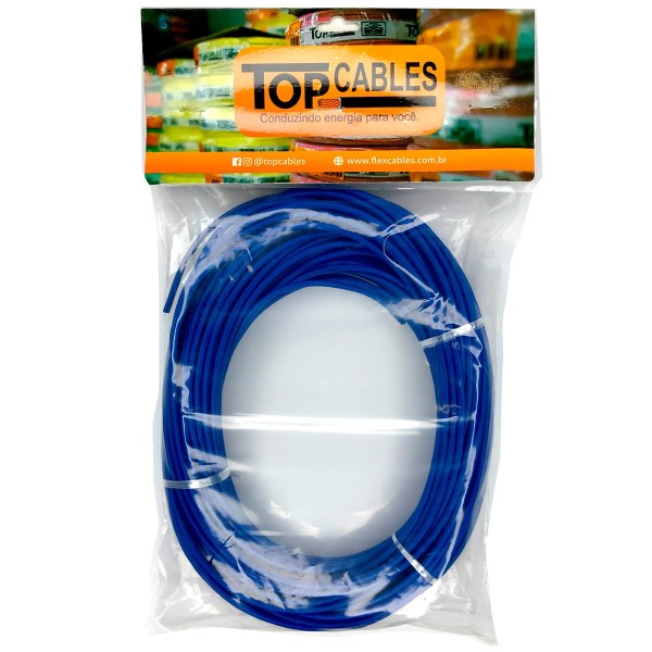 Encontraproduto.com.br - Cabo Elétrico Top Cables 4mm Peça Com 25 Metros Azul (MP)