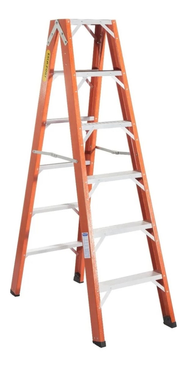 Encontraproduto.com.br - ESCADA 07 DEGRAUS SIMPLES 2,40M ESCAFORT