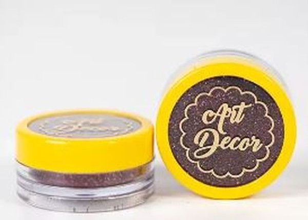 Encontraproduto.com.br - Glitter Linha Glow Art Decor Marsala 5Gr