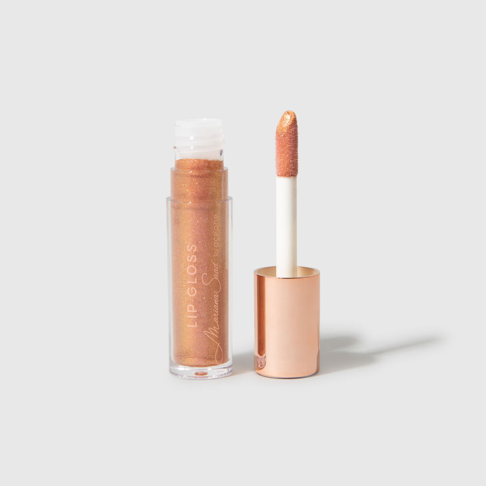 Encontraproduto.com.br - Brilho Labial Rosa Dourado Mariana Saad By Océane - Lip Gloss Sunset 4g