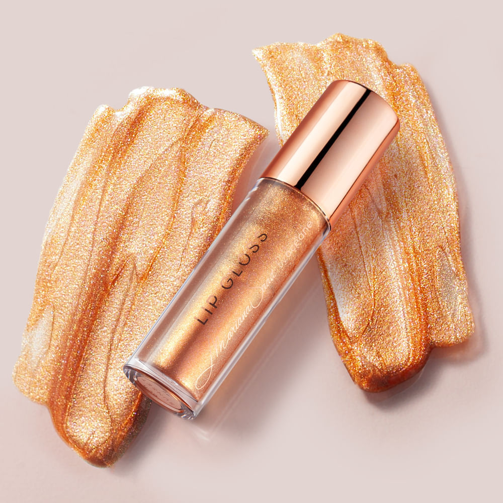 Encontraproduto.com.br - Brilho Labial Rosa Dourado Mariana Saad By Océane - Lip Gloss Sunset 4g