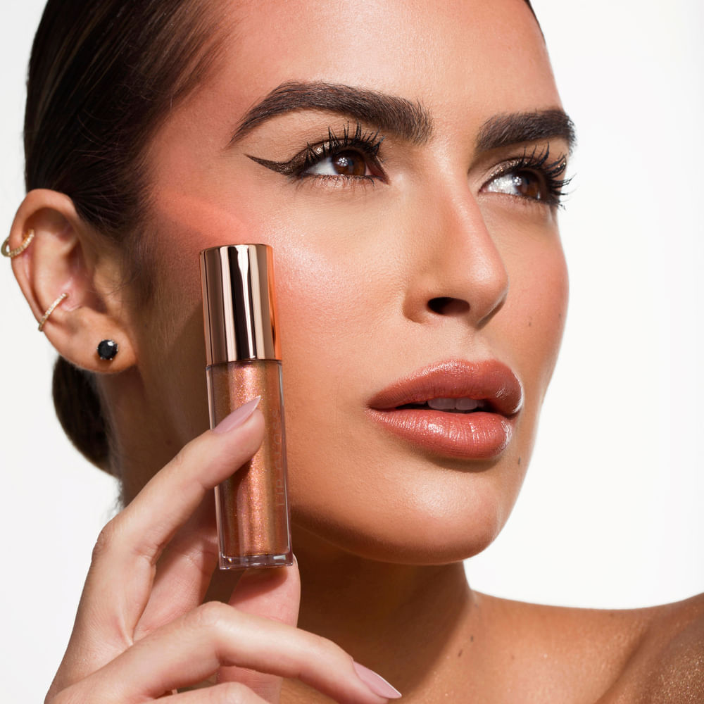 Encontraproduto.com.br - Brilho Labial Rosa Dourado Mariana Saad By Océane - Lip Gloss Sunset 4g