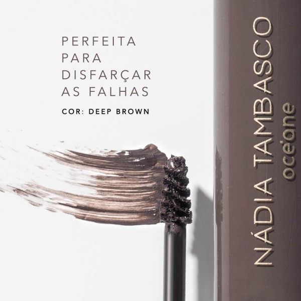 Encontraproduto.com.br - Máscara de Sobrancelha Castanho Escuro Nádia Tambasco By Océane - Brow Definer Deep Brown 5ml