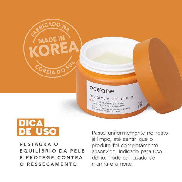 Encontraproduto.com.br - Gel Facial com Probióticos e Esqualano - Probiotic Gel Cream 50g Não
