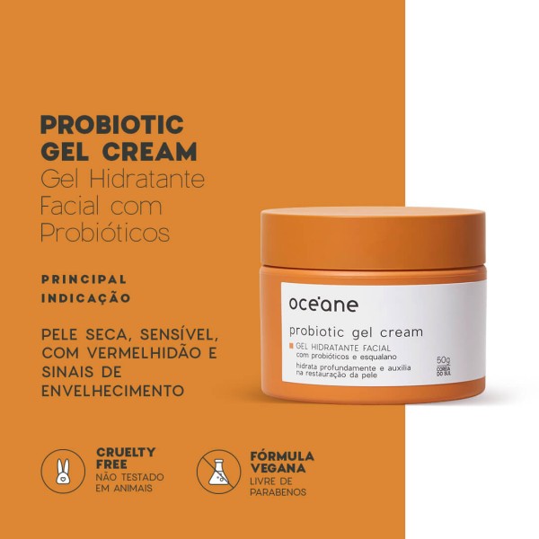 Encontraproduto.com.br - Gel Facial com Probióticos e Esqualano - Probiotic Gel Cream 50g Não