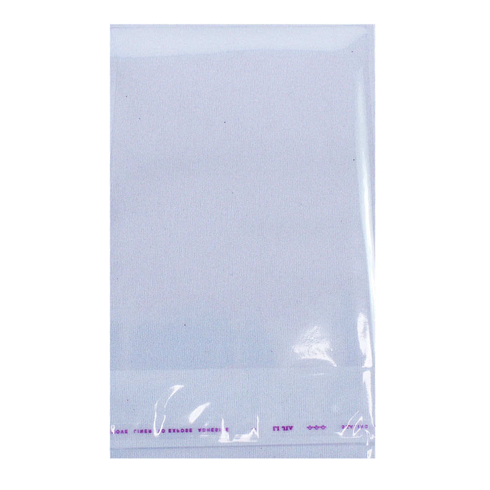 Encontraproduto.com.br - Saco Adesivado Transparente Autocolante 10x13cm Com 100 un