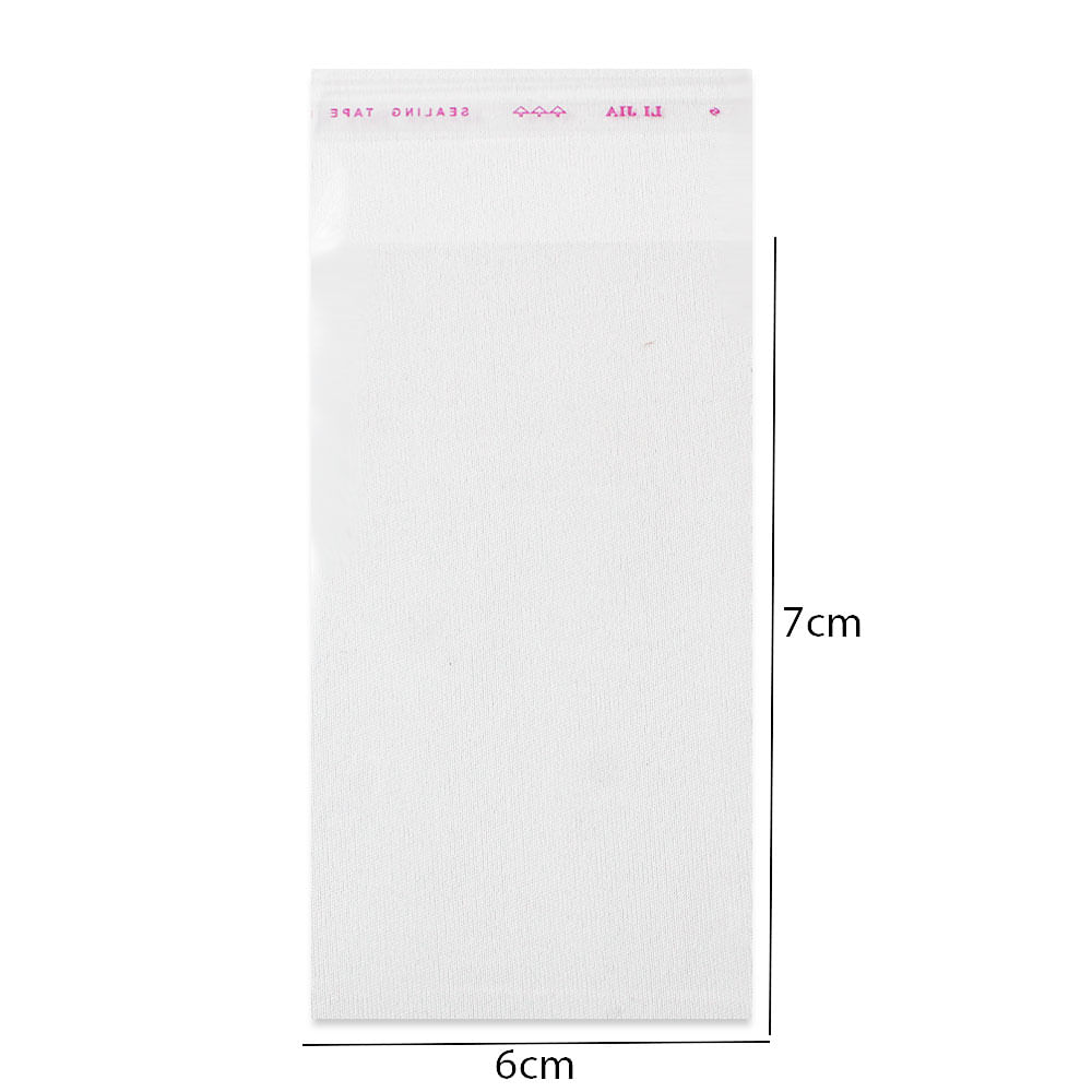 Encontraproduto.com.br - 1000 Unidades saco Plástico Adesivado SEM Solapa 6x7+3 cm