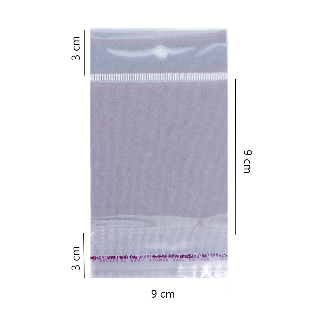 Encontraproduto.com.br - 1000 Unidades saco Plástico Adesivado com Solapa 9x9+3 cm