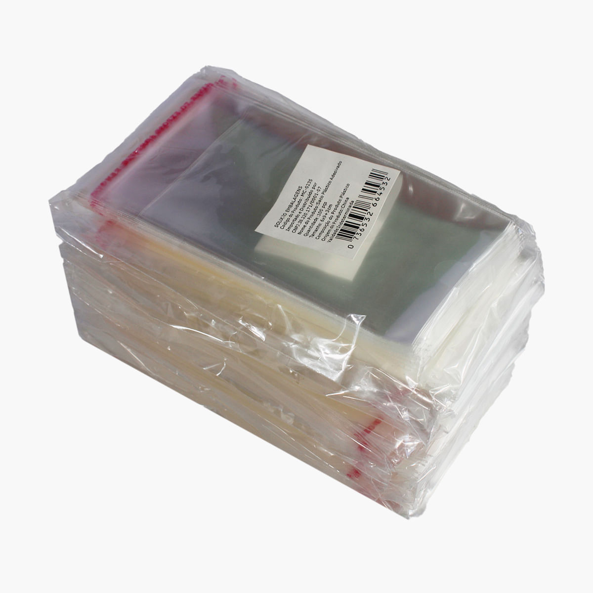 Encontraproduto.com.br - Saco Plástico Adesivado sem Solapa 6x9cm pct com 100 uni