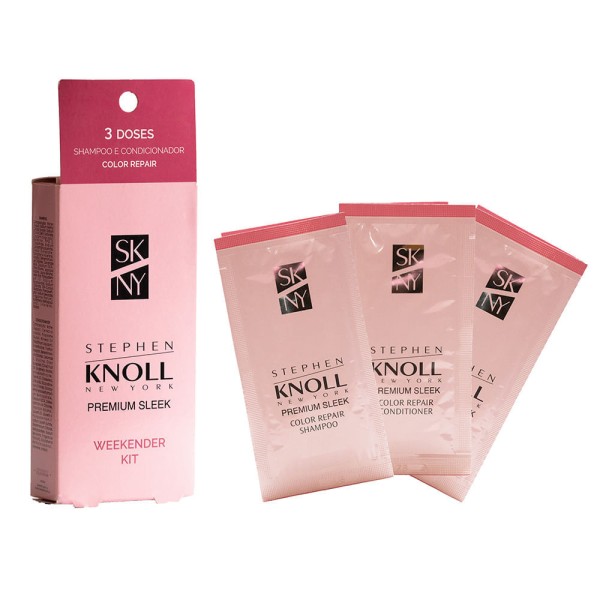 Encontraproduto.com.br - Stephen Knoll Weekender Kit Color Repair– 03 Sachês Shampoo + 3 Sachês Condicionador 76g