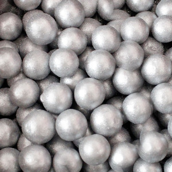 Confeitos de Açúcar Pérolas Prateada G 60g ABELHA CONFEITEIRA