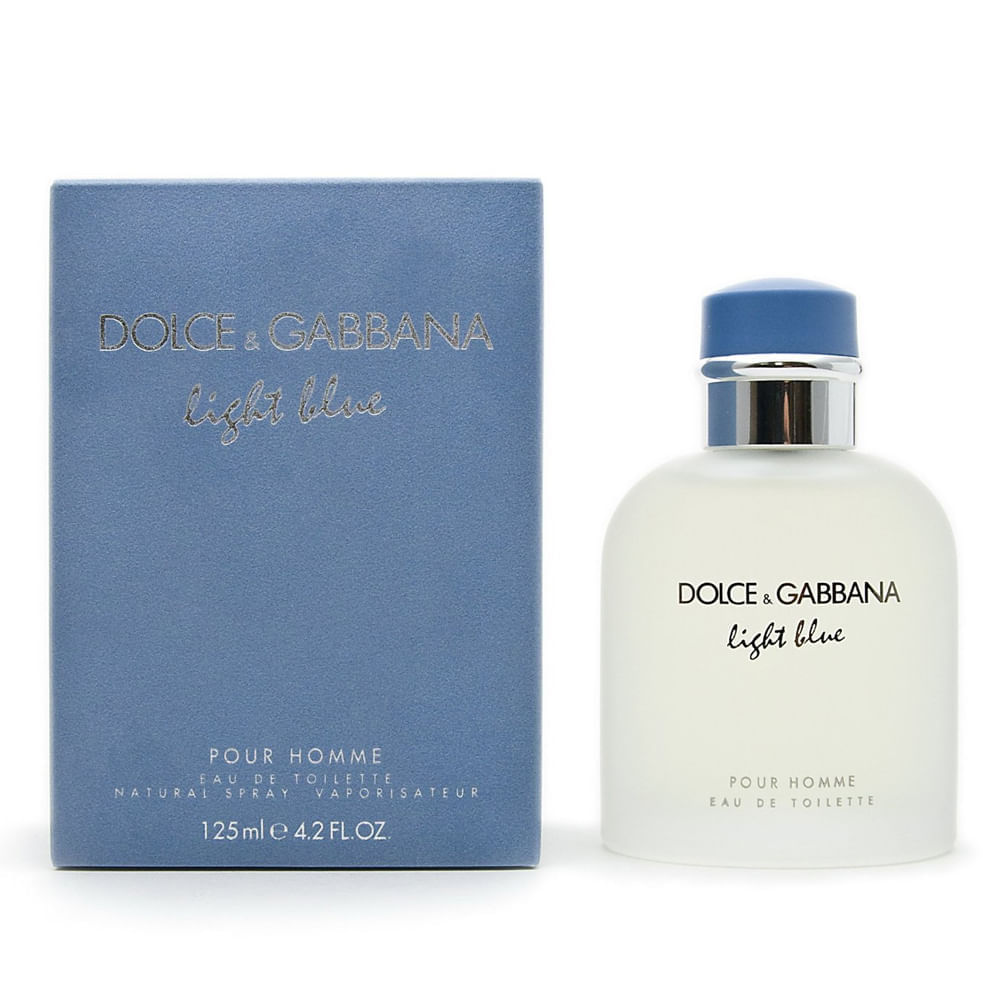 Perfume Masculino Light Blue Pour Homme De Dolce Gabbana Eau De Toilette 125 ml